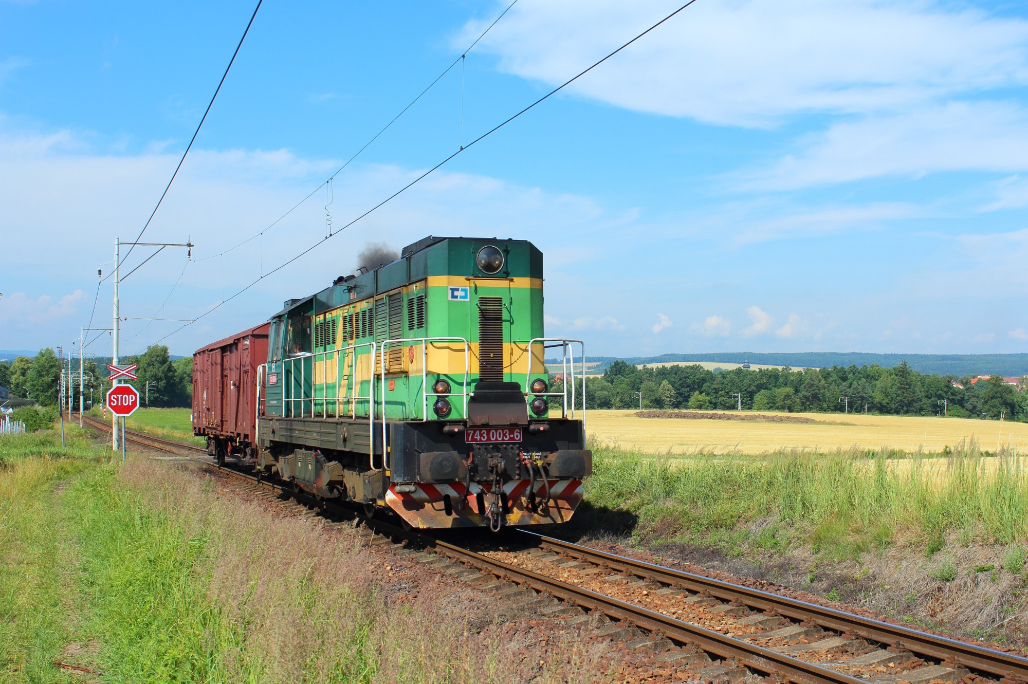 743 003-6,Bechyně zastávka-Bežerovice,8.7.2014